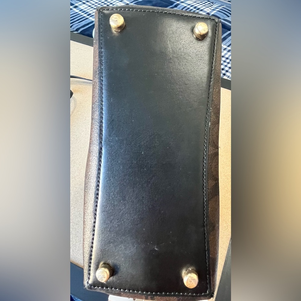 Coach Mini Surrey Carryall Brown and Black Satchel - Picture 3 of 10